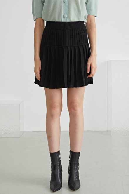 Fangyan | Milagra Black Knit Skirt