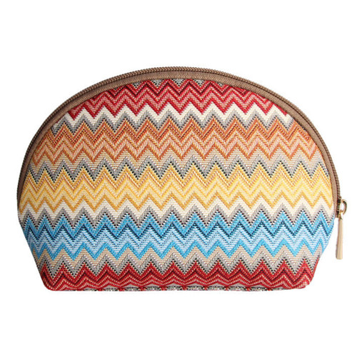 Aztec Zigzag Cosmetic Make Up Bag