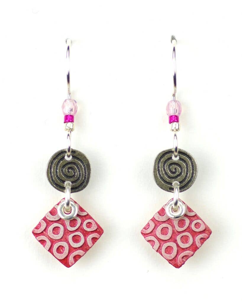 Two Part Circle with Sq Pink