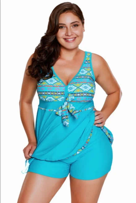 Colors of the Wild Long Tankini