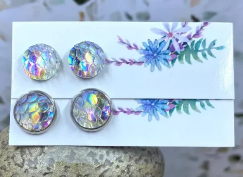 Mermaid Scale Studs