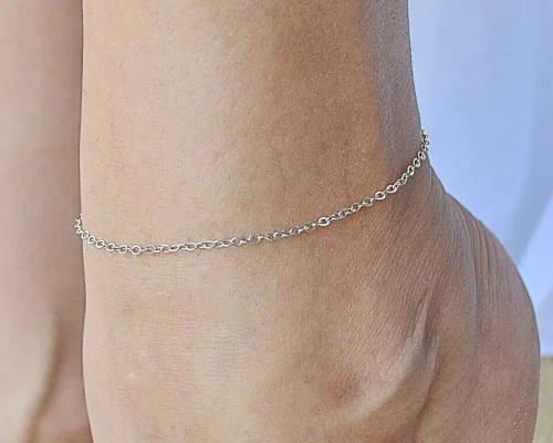 Dainty Silver Anklet