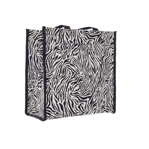 Zebra Print Shopper Bag Shoulder Tote