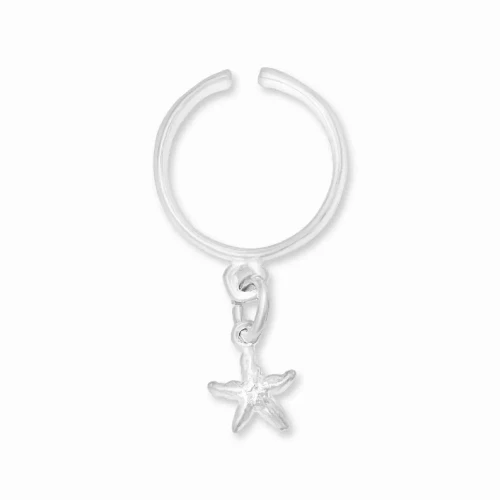 Starfish Charm Sterling Silver Toe Ring