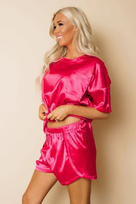 Dainty Satin Lounge Set