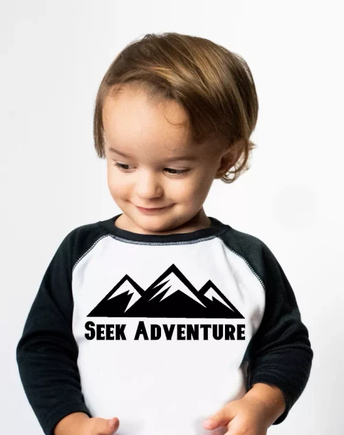 Seek Adventure Baseball Tee