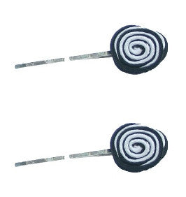 Multi-colored Swirl Bobby Pins (Pair)
