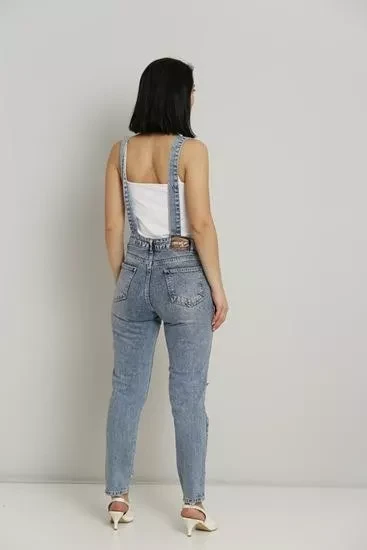 Denim Jumpsuit Street Wear