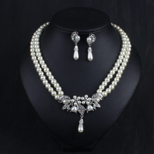 Crystal Joker Pearl Necklace