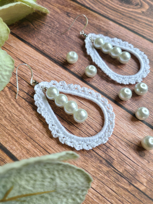 Lace Teardrop Earrings