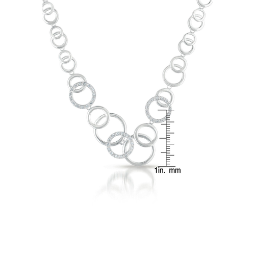 Collette Z Sterling Silver Circle Galore Necklace