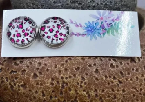 Animal Print Studs