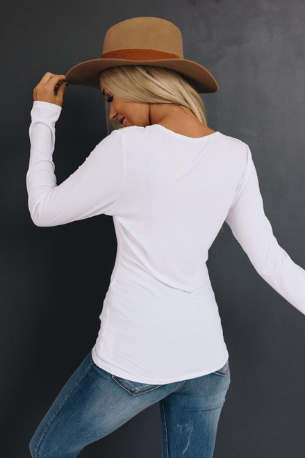 Happy Thoughts Thermal Long Sleeve Top