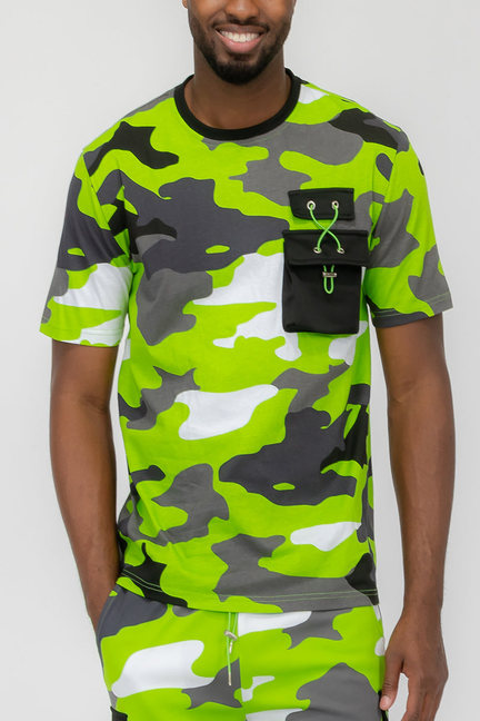 Full Camo Toggle Tshirt