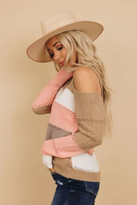 Isla Cold Shoulder Sweater