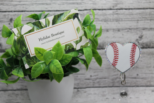 Baseball Heart Badge Reel