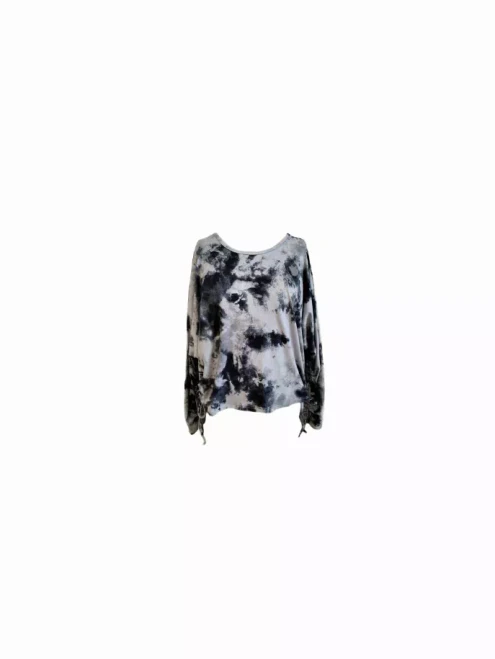 Tie Dye Top ft Ruched Sides