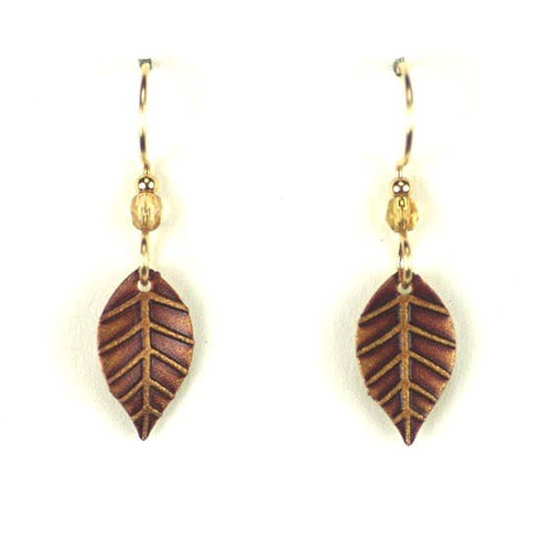 Simple Leaf with Rust Red