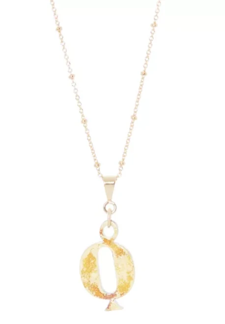 14K Gold Plated Letter Charm Necklace