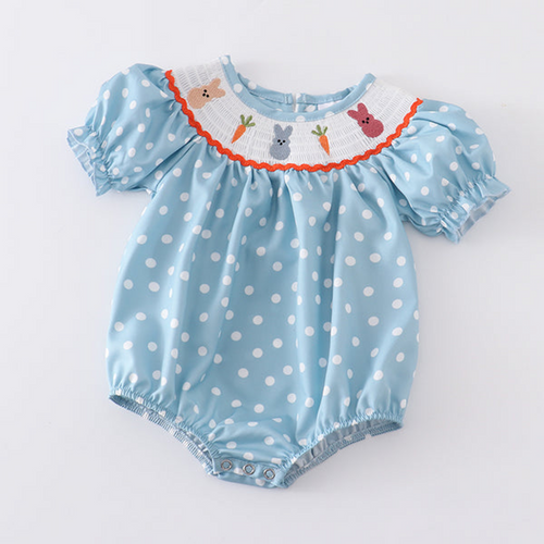 Smocked Bunny Romper (Girls)