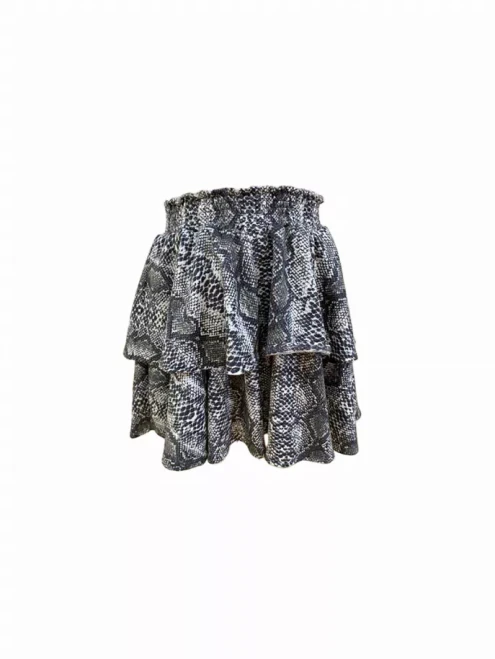 Python Luxe Mini Skirt