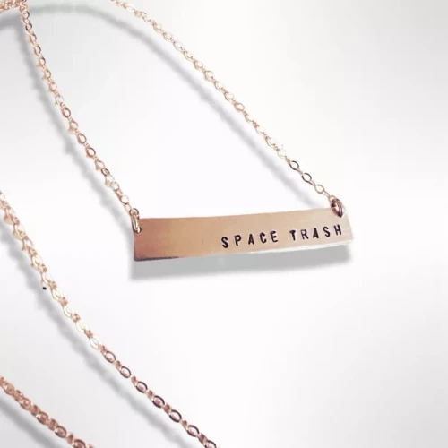 Space Trash Bar Necklace
