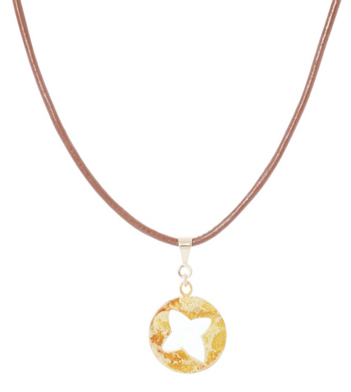 14k Gold Plated Star Cutout Charm Choker