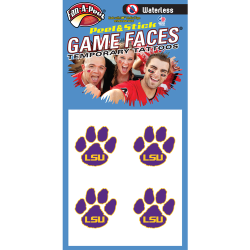 Waterless Peel & Stick Temporary Tattoos Fan-A-Peel / Gamesfaces