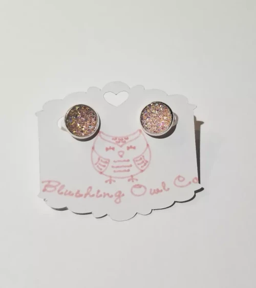 Druzy Stud Earrings
