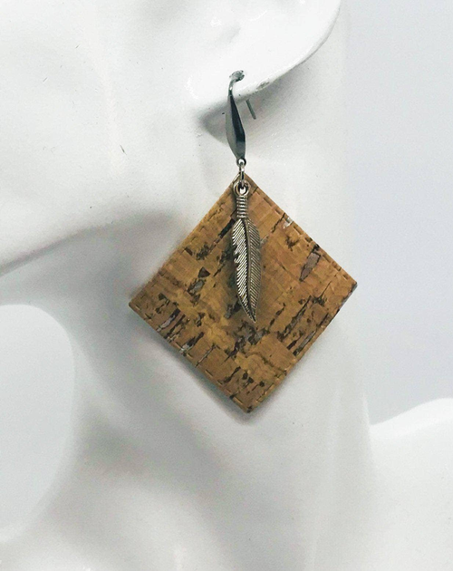 Speckled Cork Earrings 