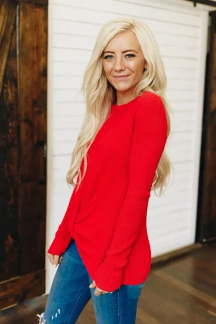 Jolee Ribbed Knit Sweater