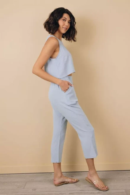 Mari Cropped Tank & Pants Set