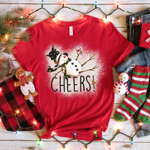CHEERS SNOWMAN TEE
