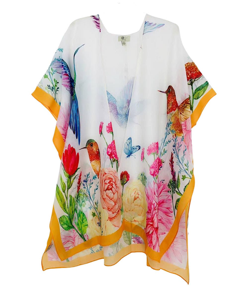 Hummingbird & Floral Kimono