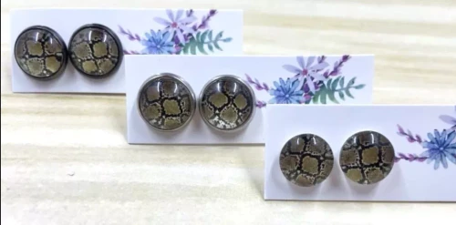 Animal Print Studs