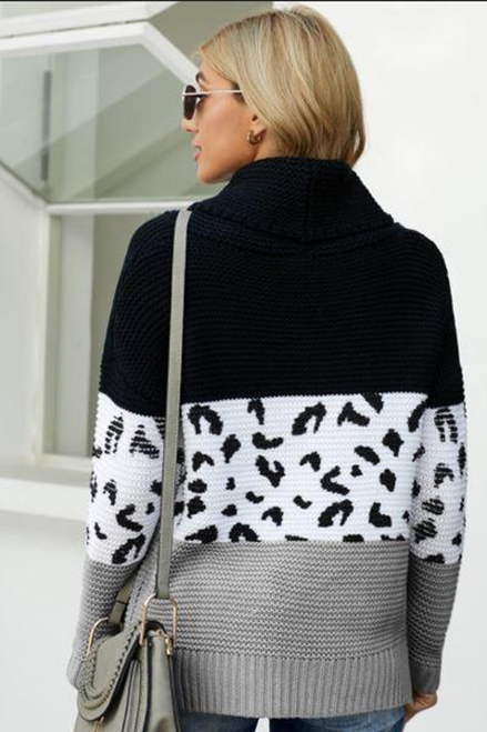 Carol Leopard Print Sweater