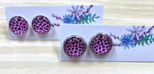 Animal Print Studs
