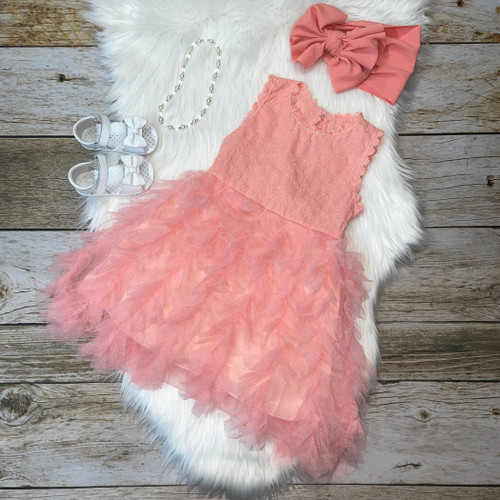 Ruffled Tulle Dress