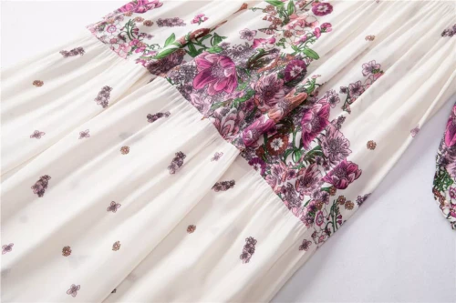 Elegant Ruffle Flower Dress