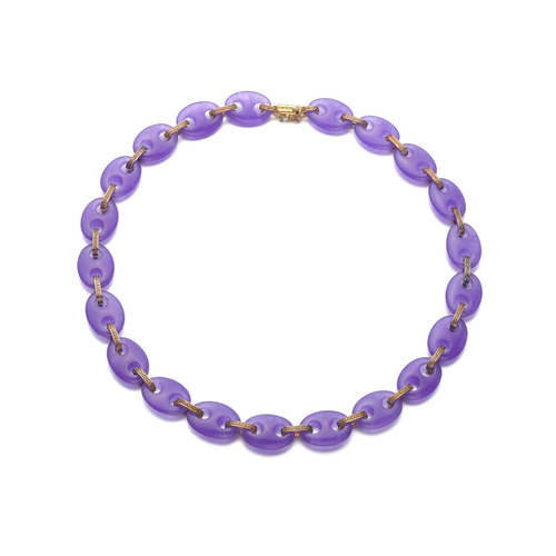 Collette Z Sterling Silver Purple Stone Necklace