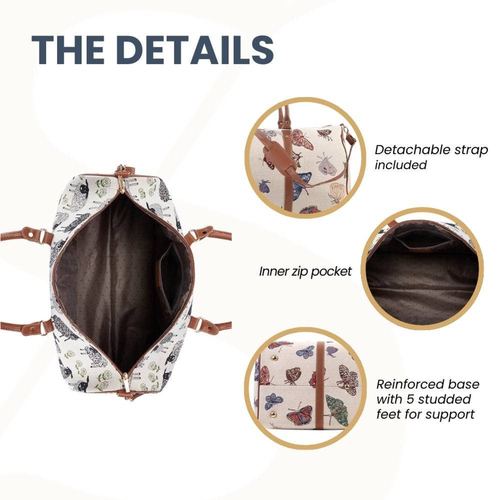 Women's Butterfly Pattern Weekender Bag