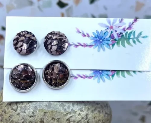 Mermaid Scale Studs