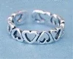 Heart Sterling Silver Toe Ring