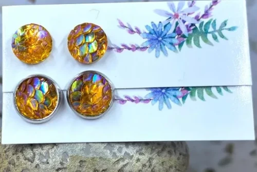Mermaid Scale Studs