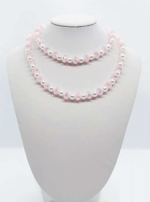 Glass Beaded/Pearl Necklace
