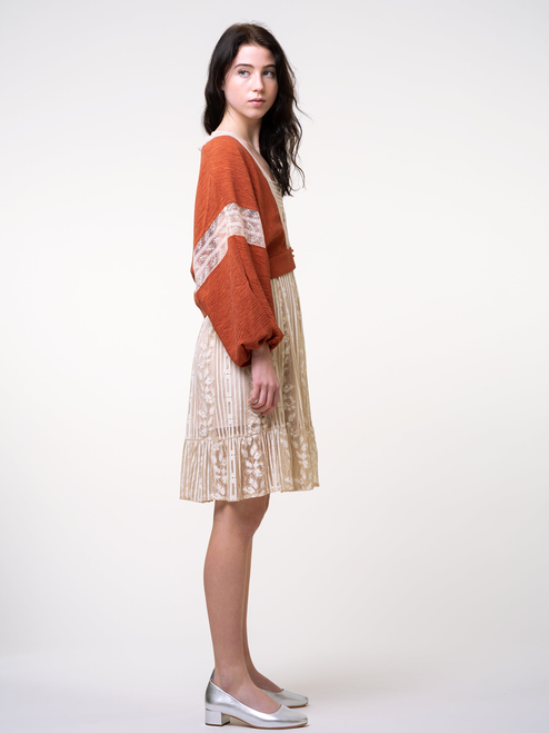 Molifusu | Orange Sahara Star Kimono