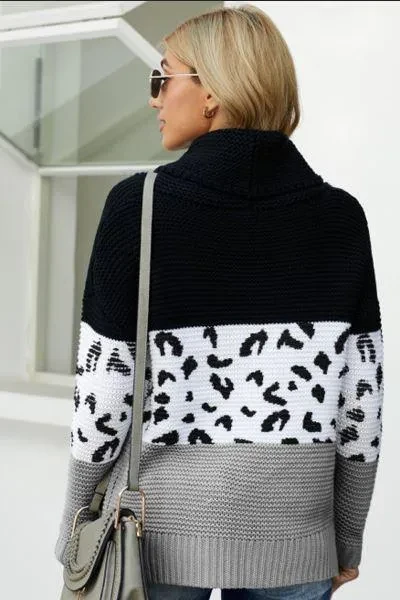 Carol Leopard Print Sweater
