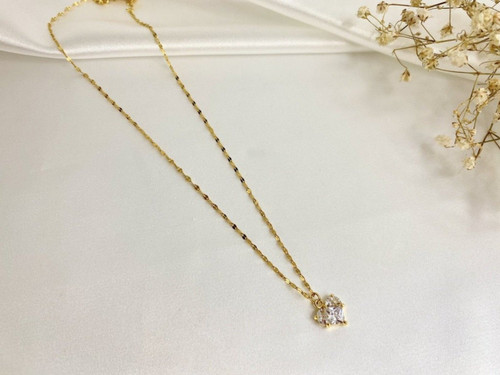 Diamond Heart 18K Gold Necklace