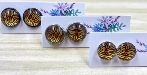 Animal Print Studs