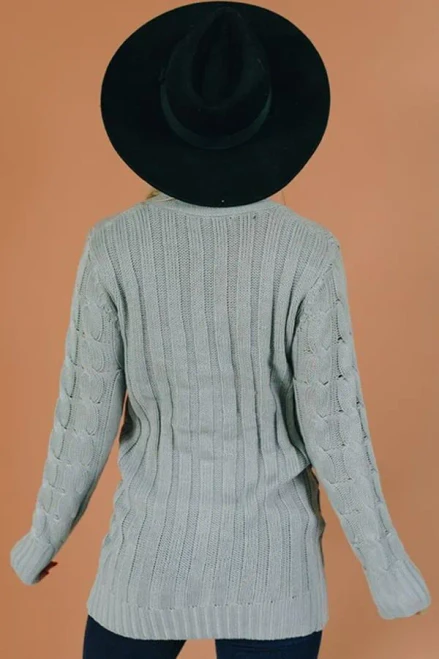 Golden Moon Knit Pocket Cardigan